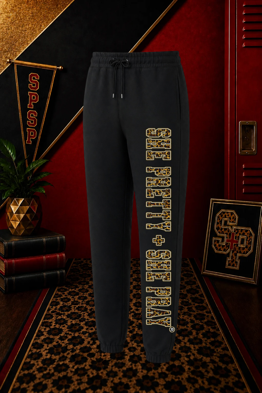 Preorder: Black She Pretty + She Pray®️ Kingdom Collegiate Joggers *Estimated Shipping: Late September*
