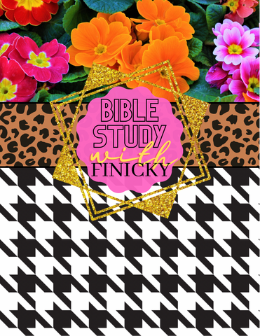 🌺Floral&Leopard Bible Study with Finicky Notebook