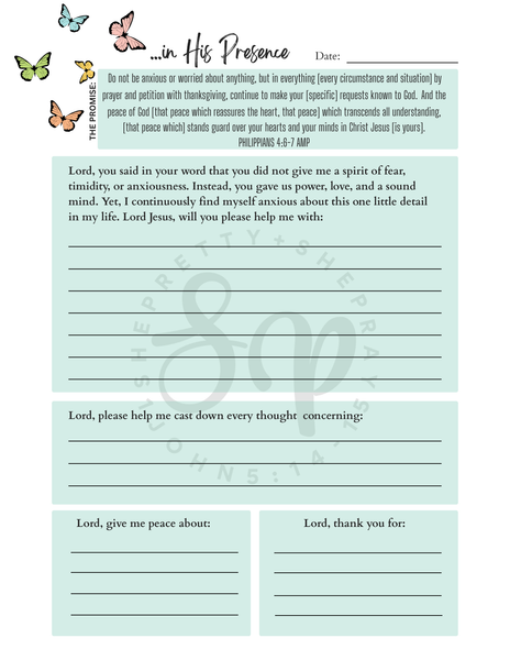 📔She Pretty + She Pray: Prayers & Promises Journal - with Prompts📝
