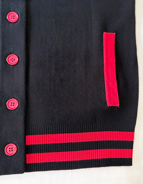 (PRE-ORDER) She Pretty+She Pray®️Varsity Cardigan-Ships December 2025