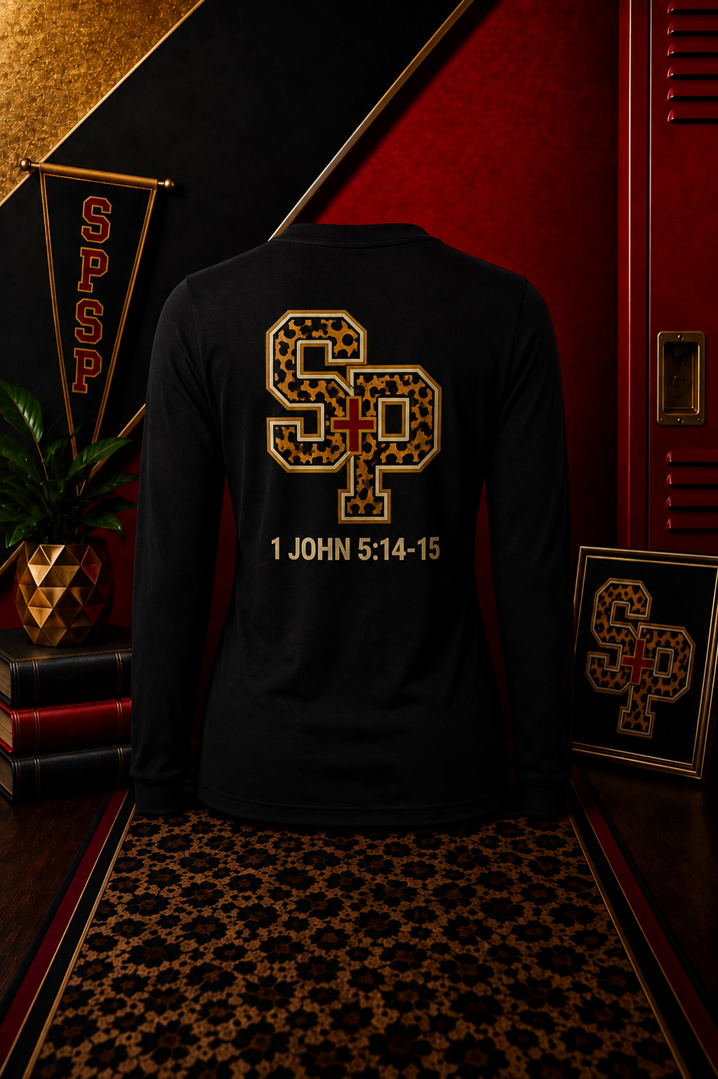 PREORDER September 2-10: Black She Pretty + She Pray®️ Kingdom Collegiate Long Sleeve T-Shirt *Estimated Shipping: Late September*