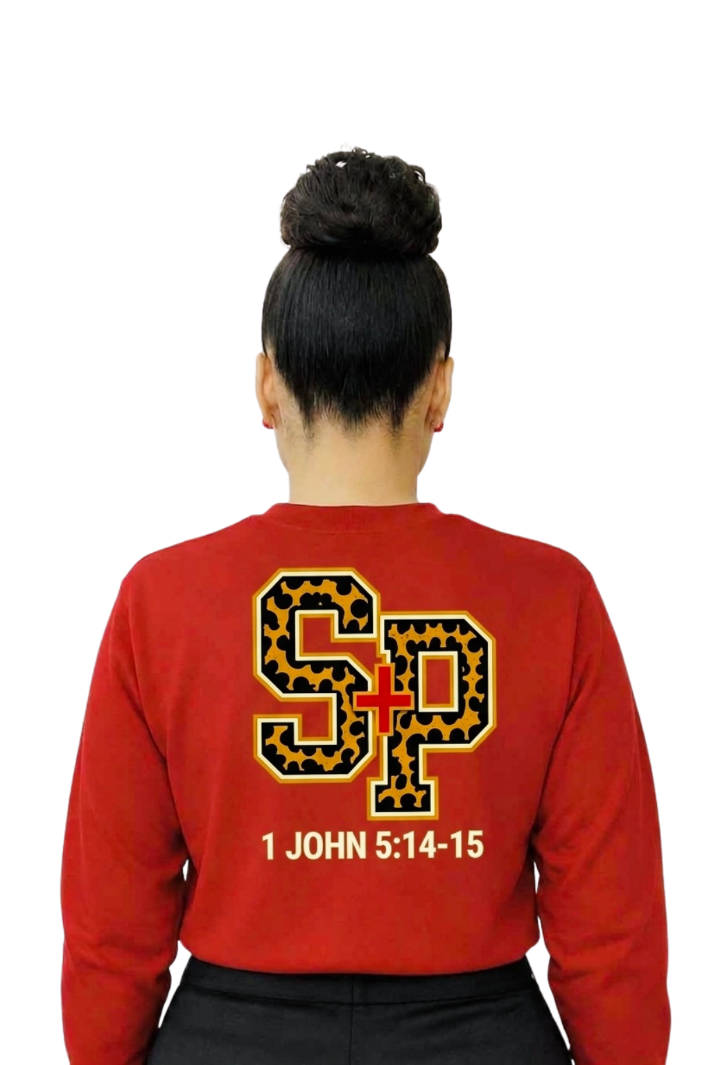 PREORDER September 2-10: Red She Pretty + She Pray®️ Kingdom Collegiate Long Sleeve T-Shirt *Estimated Shipping: Late September*