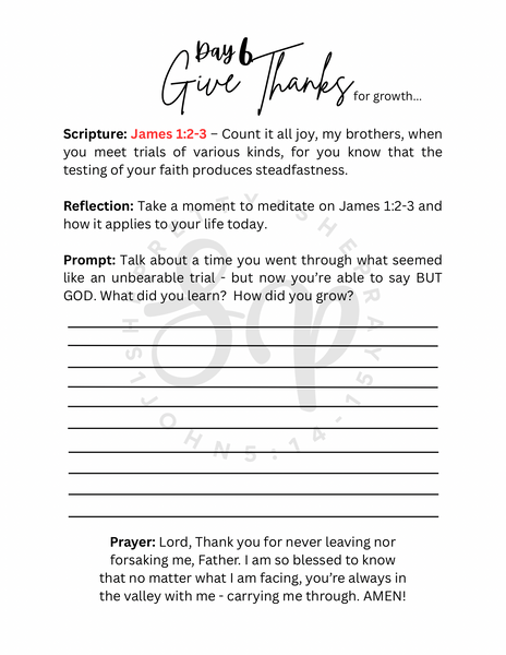 🌸She Pretty + She Pray: 7 Days of Gratitude Booklet