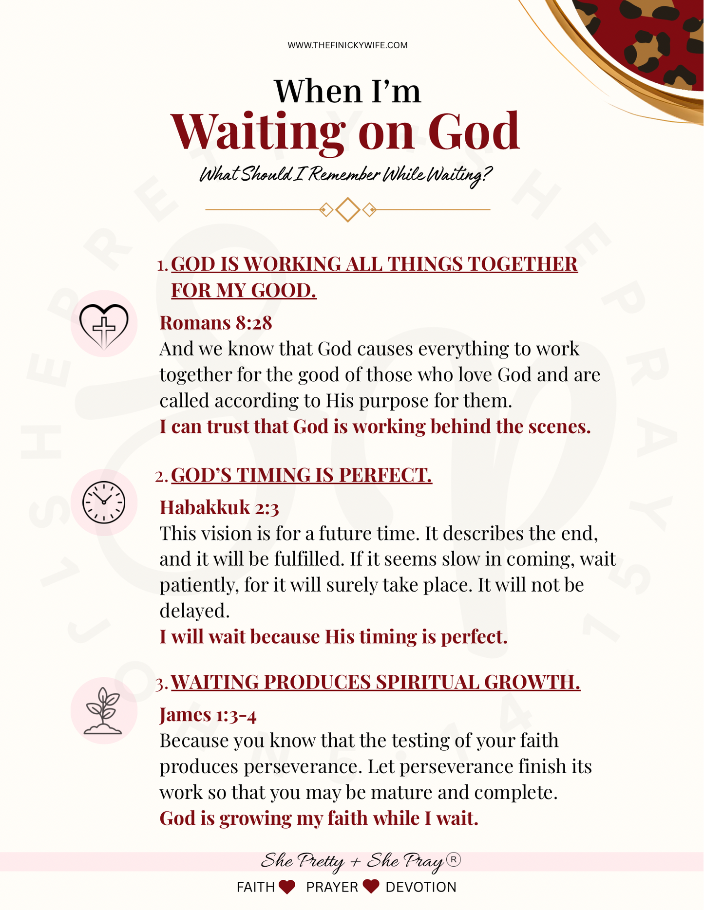 Waiting on God | Bible Study Printable