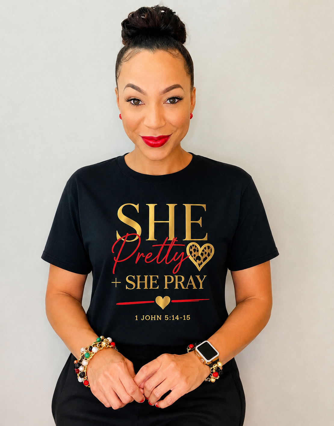 She Pretty + She Pray®️ Leopard Heart (Pre-Order Only May 29-June 5)