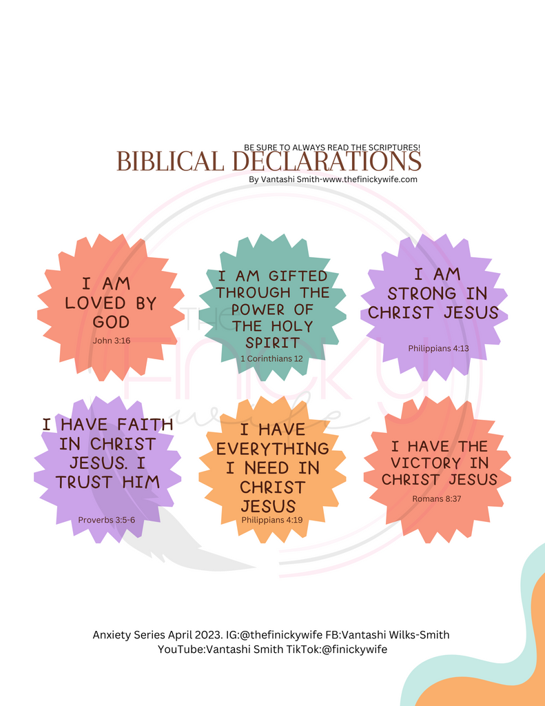 FREE Download-Biblical Declarations to say over yourself DAILY – The ...