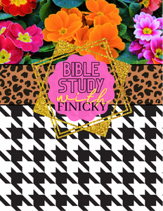 🌺Floral&Leopard Bible Study with Finicky Notebook