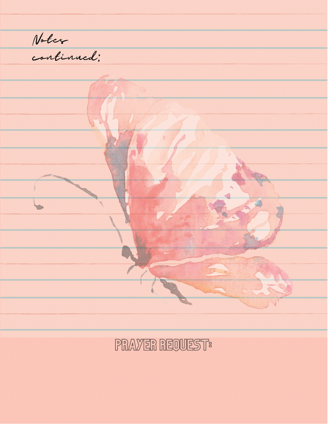 🦋Pastel Butterfly Bible Study with Finicky Notebook