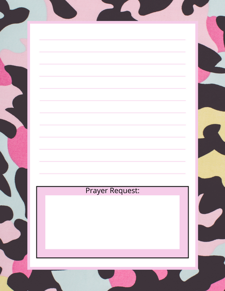 🎀PinkGlitter&Leopard Bible Study with Finicky Notebook